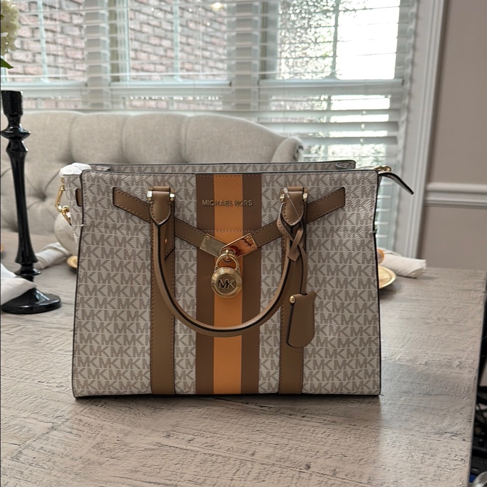 Michael Kors Brown and Tan Women's Bag